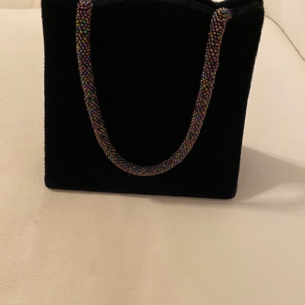 Black Velvet Handbag